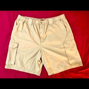 Vintage Khaki Cargo Shorts w/ Belt Loops, Size XL